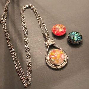 Snapituppittsburgh necklace w three foiled snaps